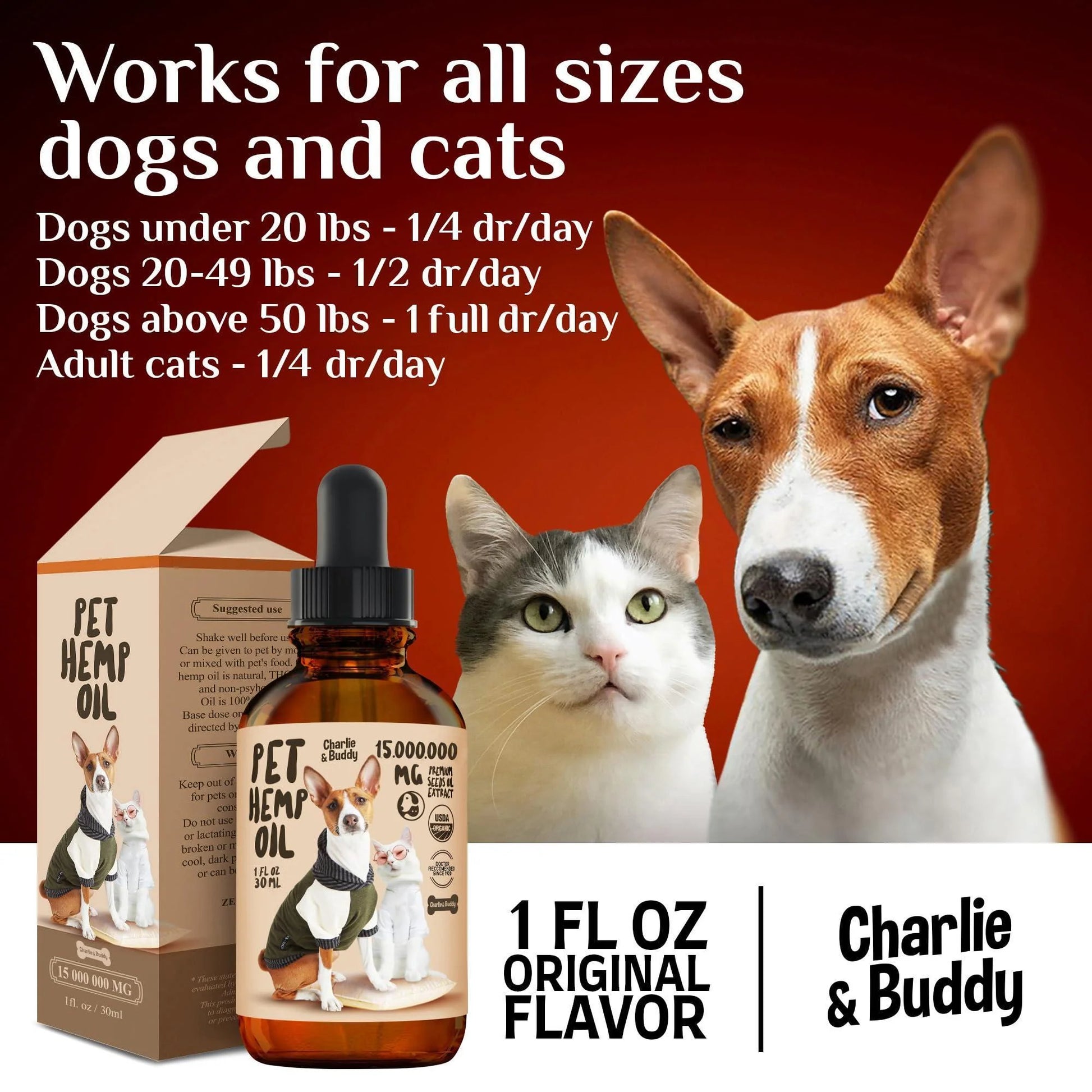 Charlie Buddy Hеmp Oil for Dogs Cats Hiр and Jоint Suppоrt and Skin Hеalth