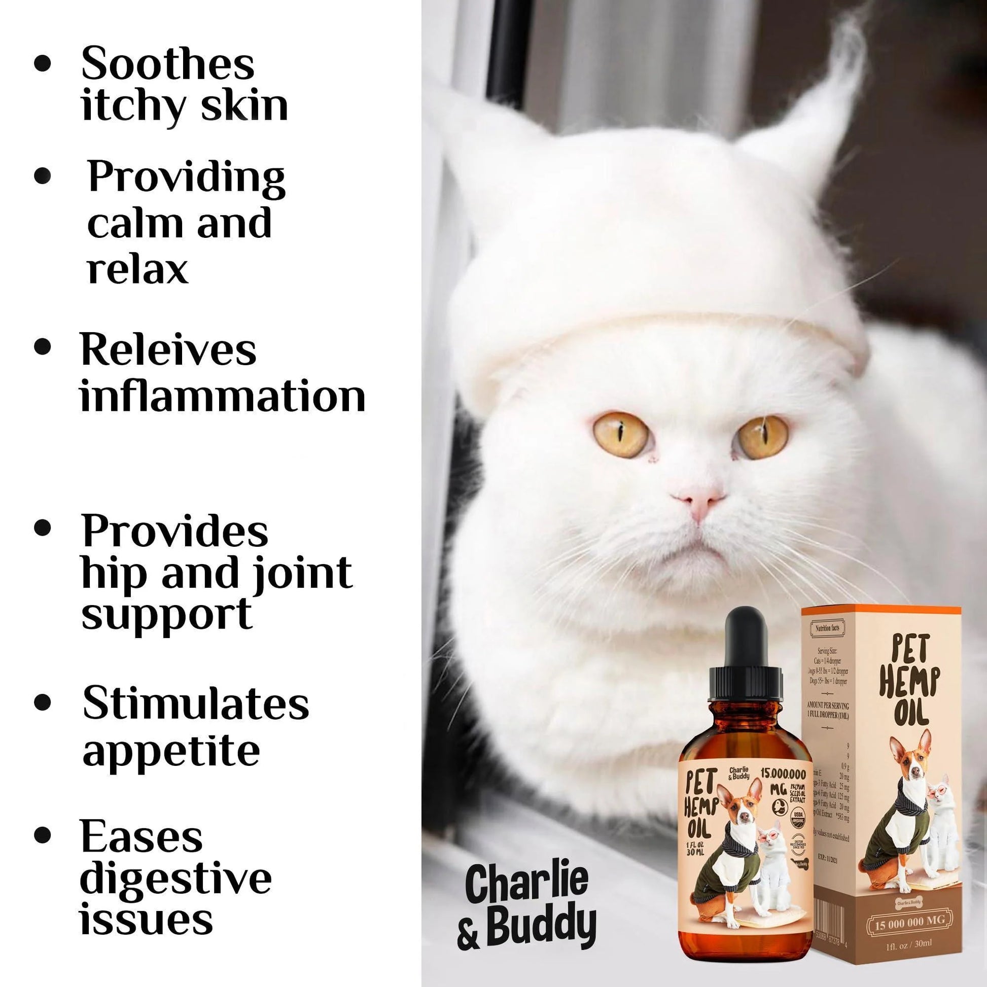 Charlie Buddy Hеmp Oil for Dogs Cats Hiр and Jоint Suppоrt and Skin Hеalth