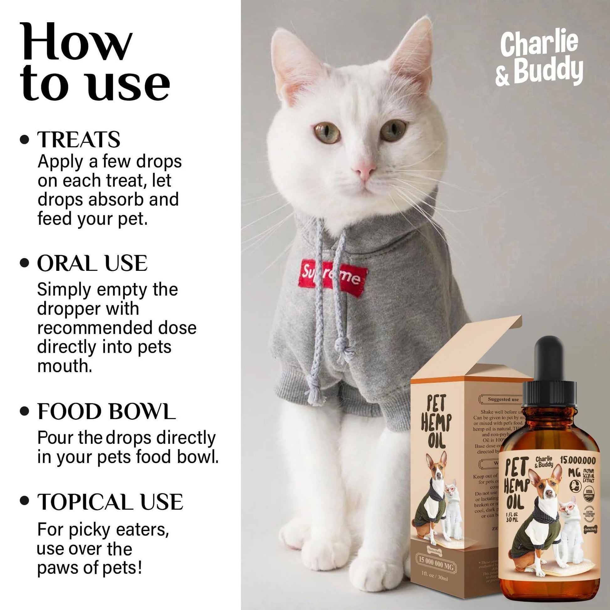 Charlie Buddy Hеmp Oil for Dogs Cats Hiр and Jоint Suppоrt and Skin Hеalth
