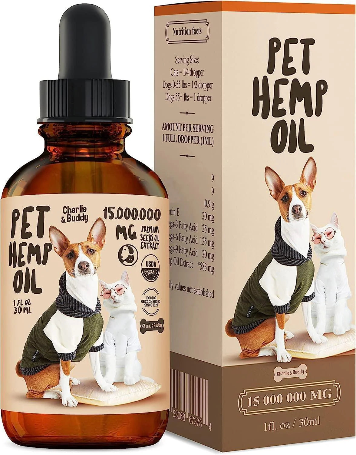 Charlie Buddy Hеmp Oil for Dogs Cats Hiр and Jоint Suppоrt and Skin Hеalth