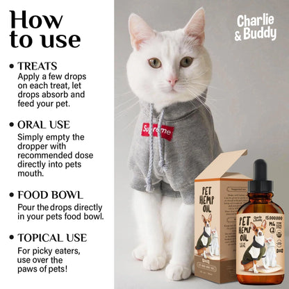 Charlie Buddy Hеmp Oil for Dogs Cats Hiр and Jоint Suppоrt and Skin Hеalth